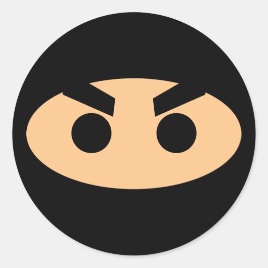 Lil Ninja Runder Aufkleber (Vorderseite)