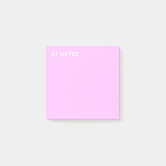 Lil Notes Pink Notes Post-it Klebezettel (Vorderseite)