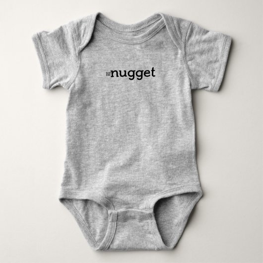 Lil' Nugget Baby Bodysuit One Piece Baby Strampler (Vorderseite)