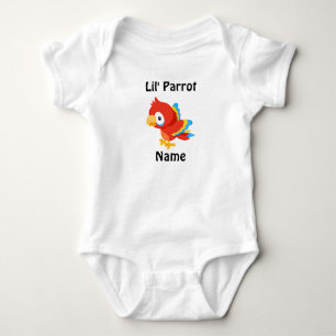 Lil Papageien-kundenspezifischer Baby Strampler
