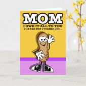 Lil Peanut Mothers Day Card Karte (Gelbe Blume)