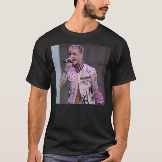 Lil Peep Pinkk Premium T - Shirt (Vorderseite)