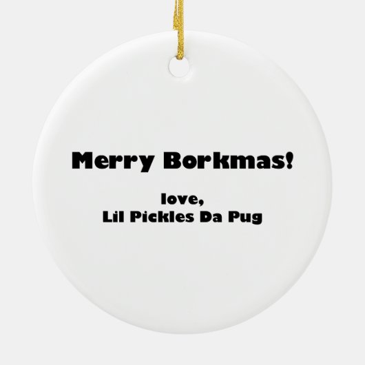 Lil Pickles Da Mops Oh Heck Ornament (Hinten)