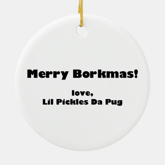 Lil Pickles Da Mops Ornament (Hinten)