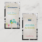 Lil Piepmatz-Grafikdesign-Visitenkarten Visitenkarte (Vorne/Hinten)