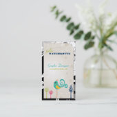 Lil Piepmatz-Grafikdesign-Visitenkarten Visitenkarte (Stehend Vorderseite)