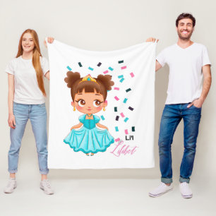 Li'L Princess LILIBET Türkis Hübsches Girly-Gesche Fleecedecke