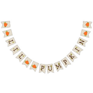 Lil Pumpkin Baby Shower Wimpelkette