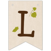 Lil Pumpkin Baby Shower Wimpelkette (Dritte Fahne)