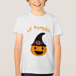 Lil Pumpkin Halloween Kids Design - Niedlich Pumpk Tri-Blend Shirt