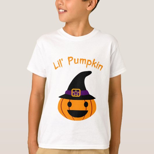 Lil Pumpkin Halloween Kids Design T-Shirt (Vorderseite)