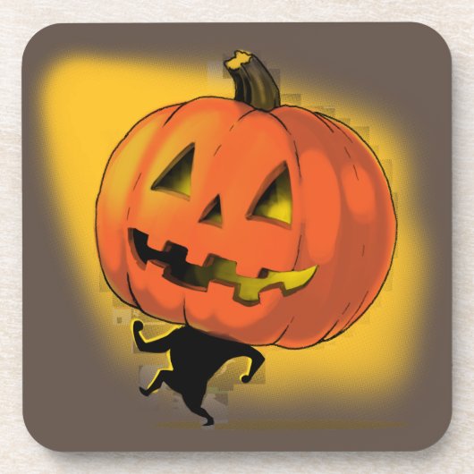 Lil' Pumpkin Head Getränkeuntersetzer (Vorderseite)