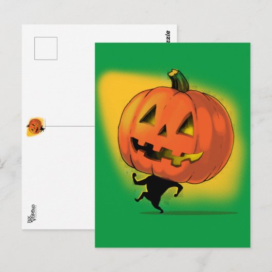 Lil' Pumpkin Head Postkarte (Vorne/Hinten)