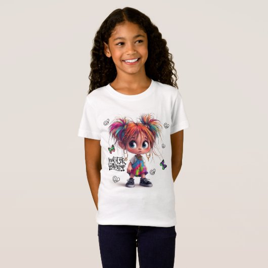 Lil Quirky Girl Buttercup Kinder T - Shirt (Vorne ganz)