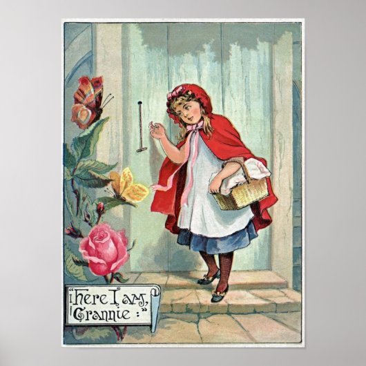Lil Red Riding Hood GranMa's Vintage Poster Art (Vorne)