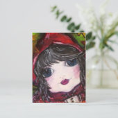 Lil' Red Riding Hood Postkarte (Stehend Vorderseite)