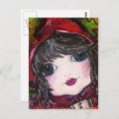 Lil' Red Riding Hood Postkarte (Vorne/Hinten)