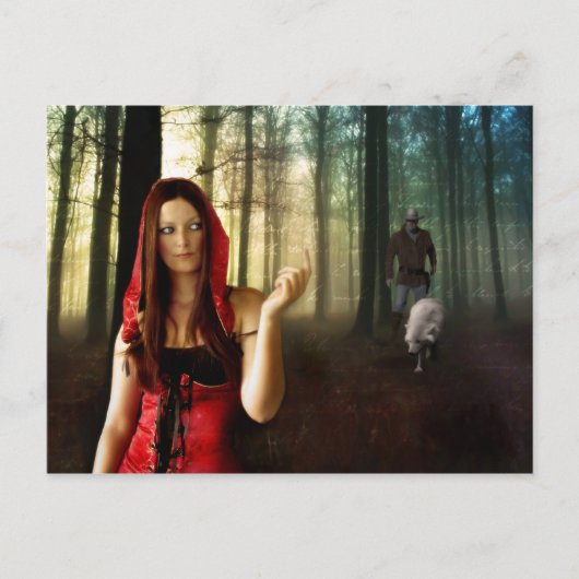Lil Red Riding Hood - Postkarte (Vorderseite)