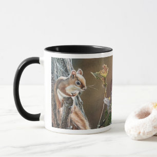 Lil Red Squirrel Eiche Eiche Herbst Wasserfarbe Ku Tasse
