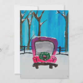 Lil' Red Truck Feiertagskarte