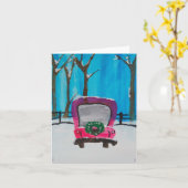 Lil' Red Truck Karte (Gelbe Blume)