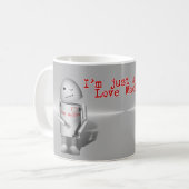 (Lil' Robo-x9) Liebesmaschine Kaffeetasse (Vorderseite Links)