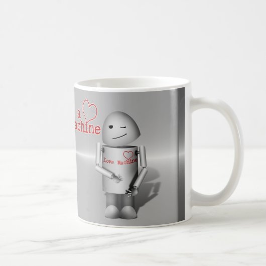 (Lil' Robo-x9) Liebesmaschine Kaffeetasse (Rechts)