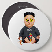 Lil Rocket das Spiel des Kindes Mann-Knopf Button (Vorne & Hinten)