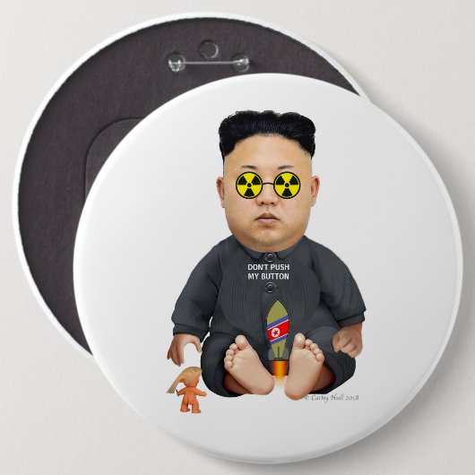 Lil Rocket das Spiel des Kindes Mann-Knopf Button (Vorne & Hinten)