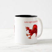 Lil Rot-Hahn Zweifarbige Tasse (VorderseiteRechts)