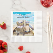 Lil' Sailor, sein Junge, Schönheits-Babydusche Serviette (Beispiel)