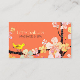 Lil Sakura Bird Massage + Wellness-Center Bestellu Terminkarte