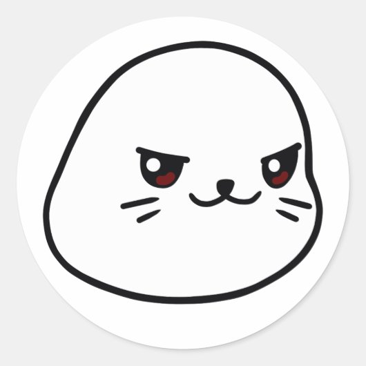 Lil Sappings NIEDLICH, ABER GEFÄHRLICH Runder Aufkleber (Vorderseite)