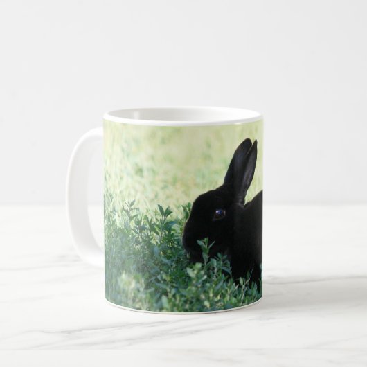 Lil schwarzes Häschen Kaffeetasse (Vorderseite Links)