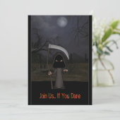 Lil Sensenmann Einladung (Stehend Vorderseite)