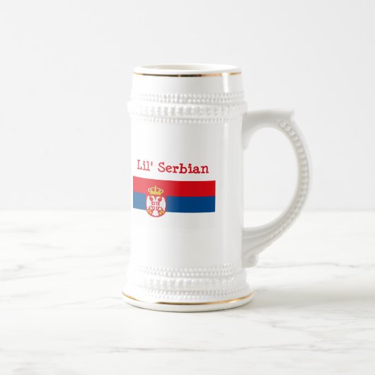 Lil Serbian-Tasse Bierglas (Rechts)