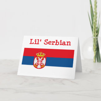 Lil' serbische Grußkarte Karte