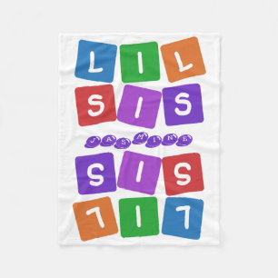 Lil Sis individuelle Name Fleece Decke