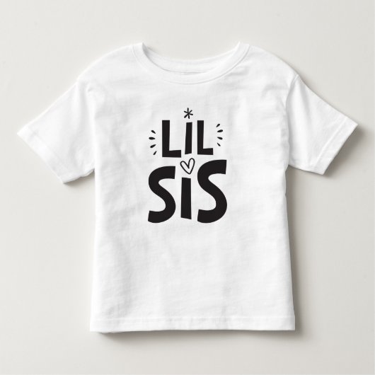 LIL SIS T - SHIRT Moderner, feiner, lustiger Skand (Vorderseite)