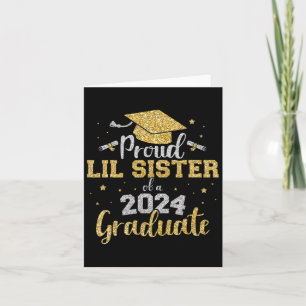 Lil Sister Cl von 2024 Graduate Senior Abschluss Karte