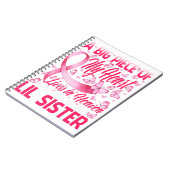 Lil Sister in Heaven Butterfly Phantastisch Brust Notizblock (Linke Seite)