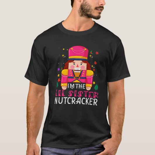 Lil Sister Nutcracker Matching Family Group Christ T-Shirt (Vorderseite)