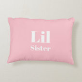Lil Sister Pink White Girl Dekokissen (Rückseite)