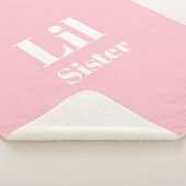Lil Sister Pink White Girl Sherpadecke (3/4)