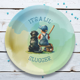Lil' Slugger | Babydusche Pappteller