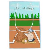 Lil' Slugger Baseball als Kind Mittlere Geschenktüte (Vorderseite)