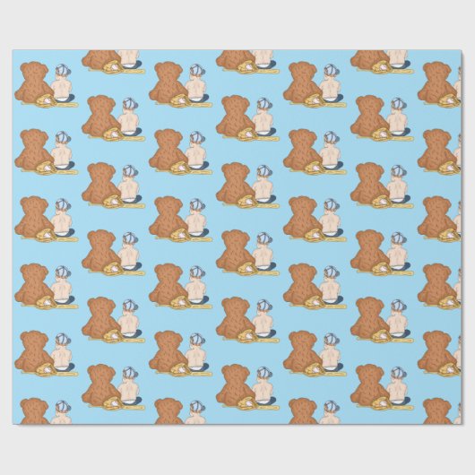 Lil' Slugger Baseball Geschenkpapier (Flach)