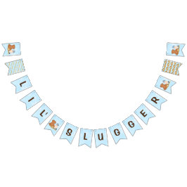 Lil' Slugger Baseball Themed Baby Dusche Banner