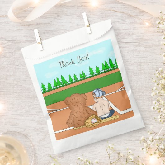 Lil' Slugger | Baseball Themed Vielen Dank Geschenktütchen (Ausgeschnitten)