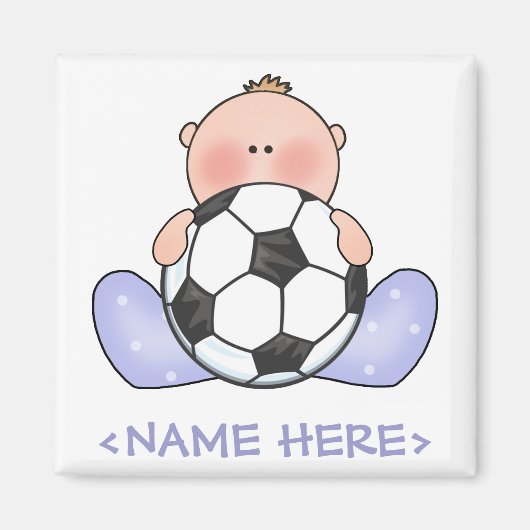 Lil Soccer Baby Boy Magnet (Vorne)
